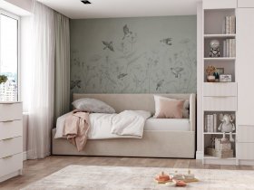 Диван-кровать Бенто (крем) в Белой Горе - belaya-gora.mebel-nsk.ru | фото