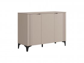 Комод 3 Рич (кашемир/фрапучино матовый/черный) в Белой Горе - belaya-gora.mebel-nsk.ru | фото