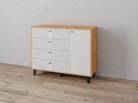 Комод «Катрин-13» (дуб крафт золотой/карбон фарфор) в Белой Горе - belaya-gora.mebel-nsk.ru | фото