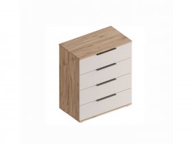 Комод с ящиками Сицилия (дуб альпийский/тефия) в Белой Горе - belaya-gora.mebel-nsk.ru | фото
