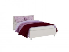 Кровать двухспальная Кр012.0_140 «Верона» (сатин) в Белой Горе - belaya-gora.mebel-nsk.ru | фото