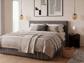 Кровать двуспальная 1,6м с подъем. мех. Леванте в Белой Горе - belaya-gora.mebel-nsk.ru | фото