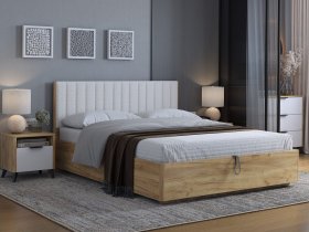 Кровать двуспальная 1,6м Юлия в Белой Горе - belaya-gora.mebel-nsk.ru | фото