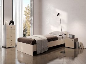 Кровать односпальная 0,9м Гиза в Белой Горе - belaya-gora.mebel-nsk.ru | фото