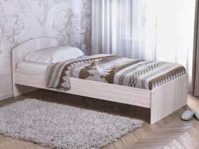 Кровать односпальная 80 с низкой спинкой (ясень шимо светлый) в Белой Горе - belaya-gora.mebel-nsk.ru | фото