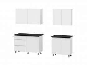 Кухонный гарнитур Эккервуд (2,0м) (SAFE) (белый) в Белой Горе - belaya-gora.mebel-nsk.ru | фото