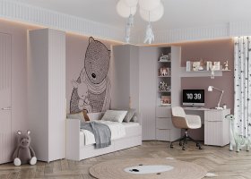 Модульная детская «Тефия» (тефия/софт сантьяго) в Белой Горе - belaya-gora.mebel-nsk.ru | фото