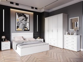 Модульная спальня Леньяна в Белой Горе - belaya-gora.mebel-nsk.ru | фото