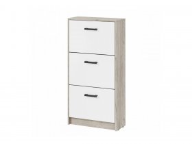 Обувница ОБ-2 Вега (дуб крафт серый/белый) в Белой Горе - belaya-gora.mebel-nsk.ru | фото