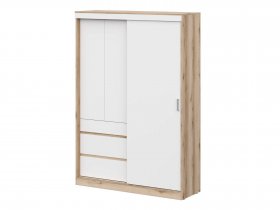 Шкаф-купе (1,5м) Брауни (дуб делано/белый) в Белой Горе - belaya-gora.mebel-nsk.ru | фото