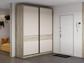 Шкаф-купе Бостон ШК-005 (2.0 м) (дуб крафт серый/кашемир) в Белой Горе - belaya-gora.mebel-nsk.ru | фото